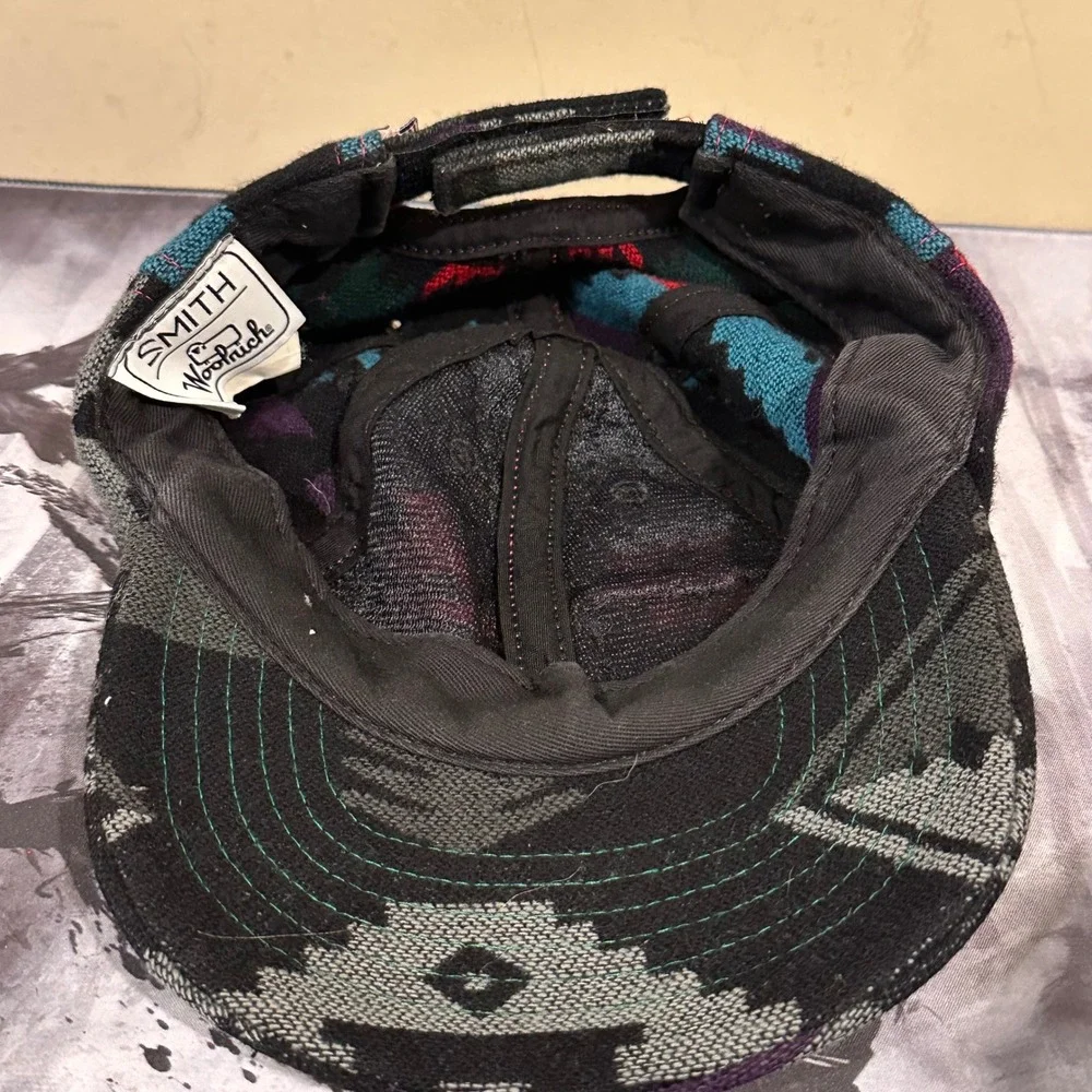 Smith Woolrich Kids Wool Southwestern Geometric Buffalo Patch hat
